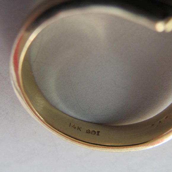 FINAL PRICE: 14K Solid Yellow Gold Natural Diamond Solitaire Ring - Picture 7 of 10